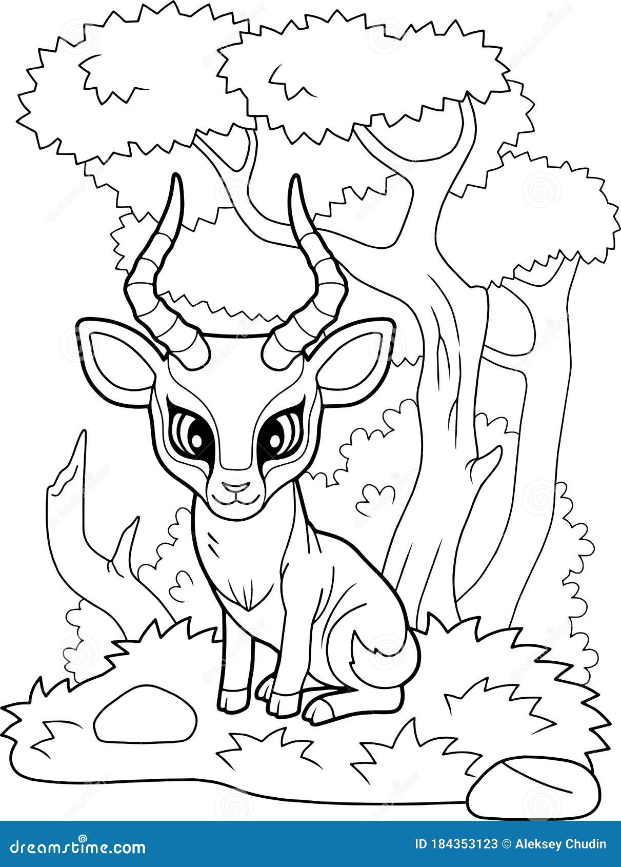 Impala coloring stock illustrations â impala coloring stock illustrations vectors clipart