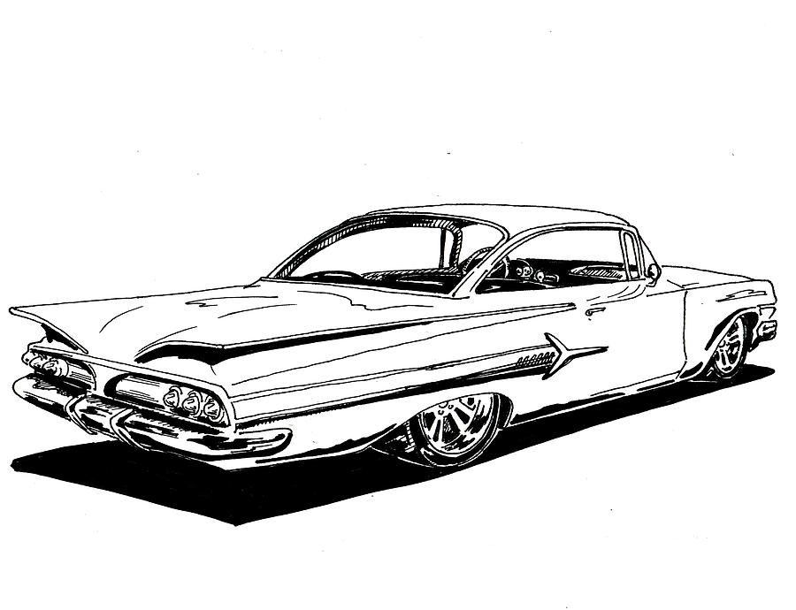 Ramone the impala coloring pages cars coloring pages impala cool car drawings