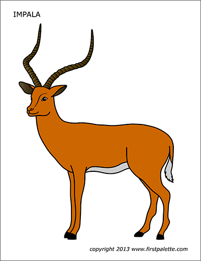 Impala free printable templates coloring pages coloring pages template printable impala