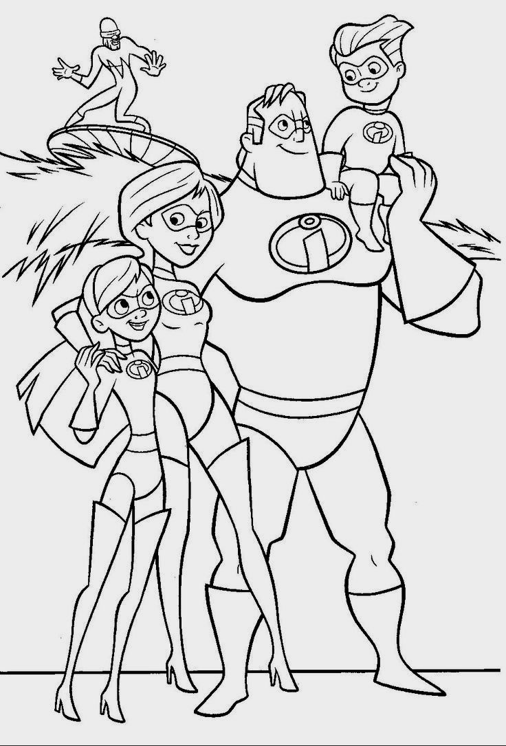 Coloring pages the incredibles coloring pages