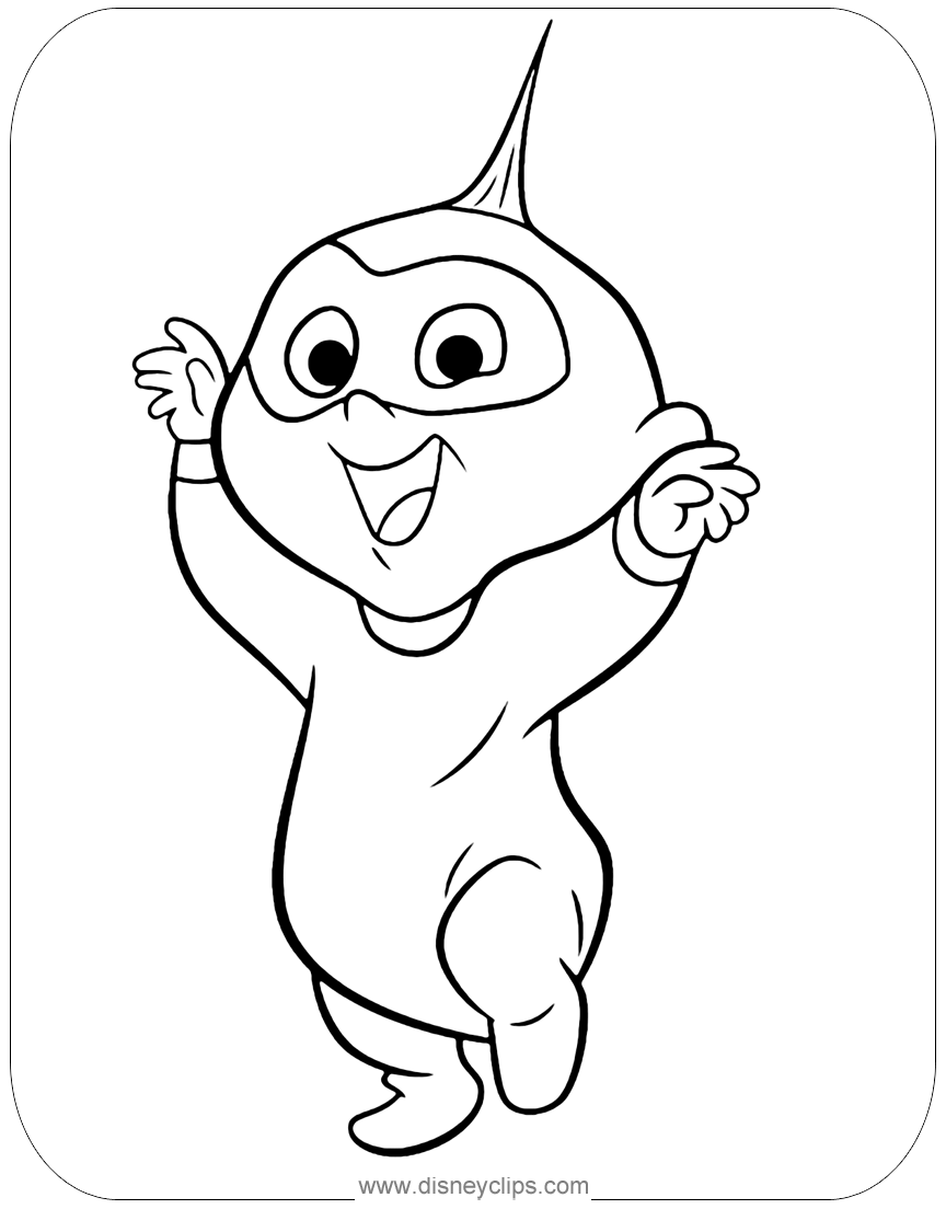 The incredibles coloring pages