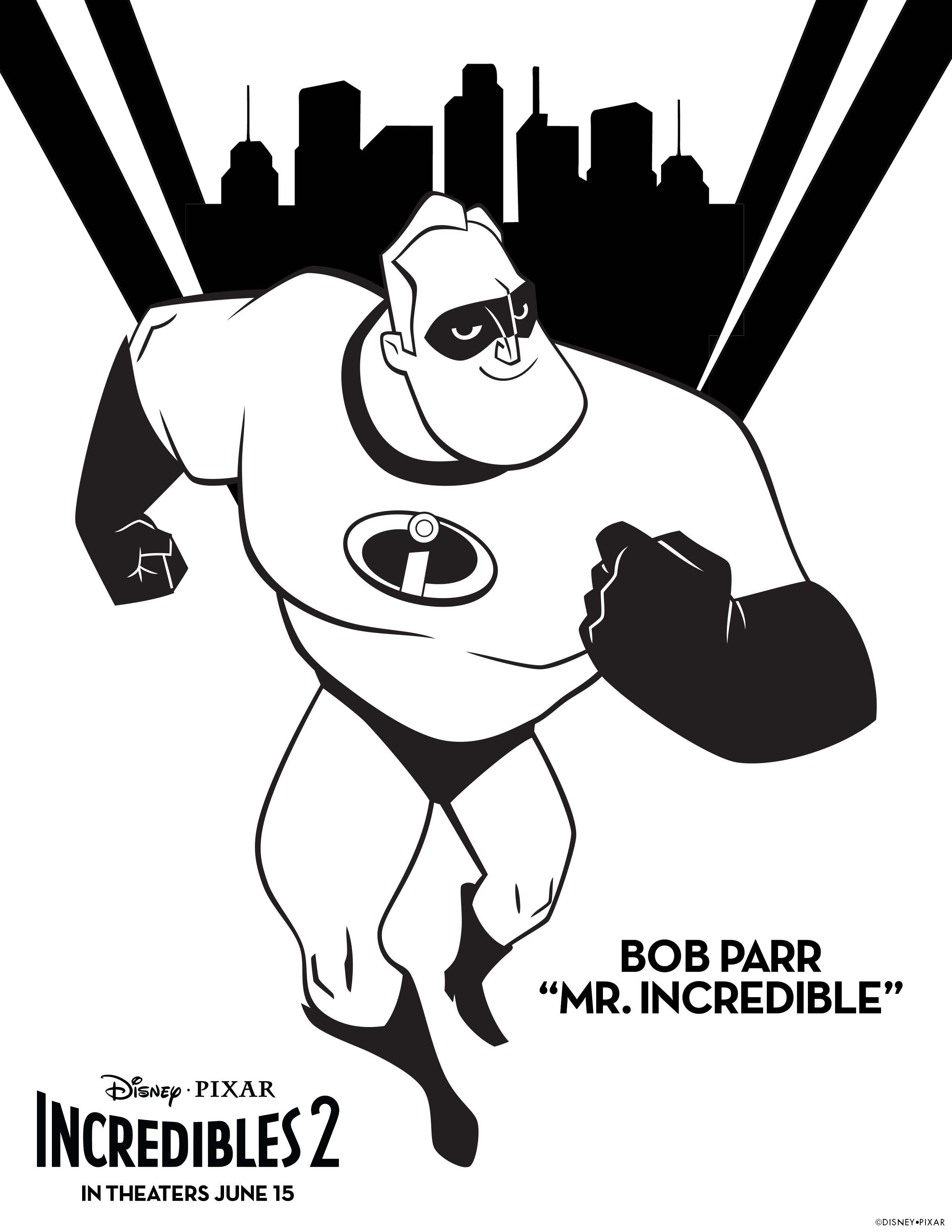 Free incredibles coloring sheets