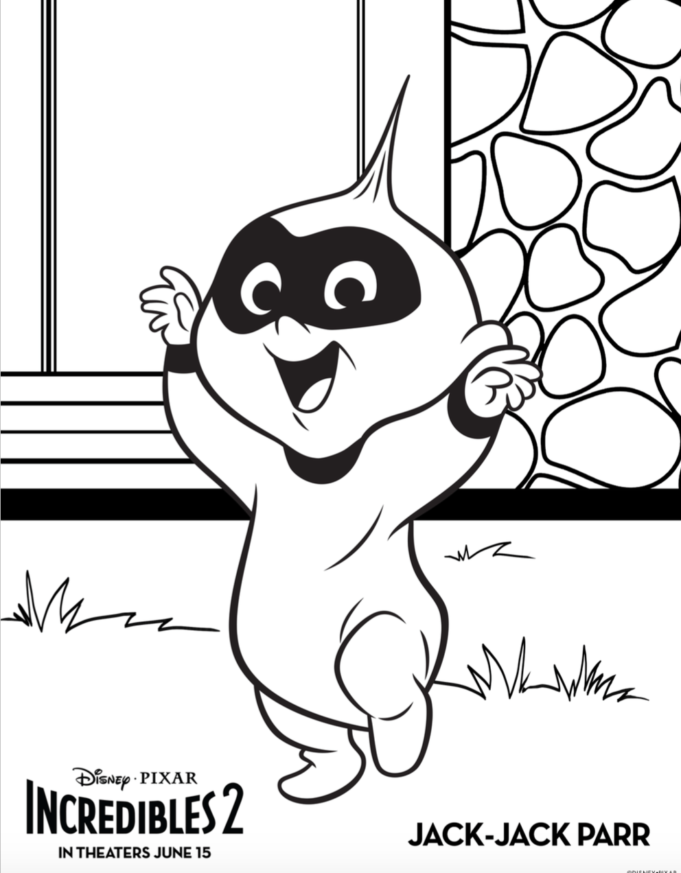 Free incredibles coloring pages and activity sheets