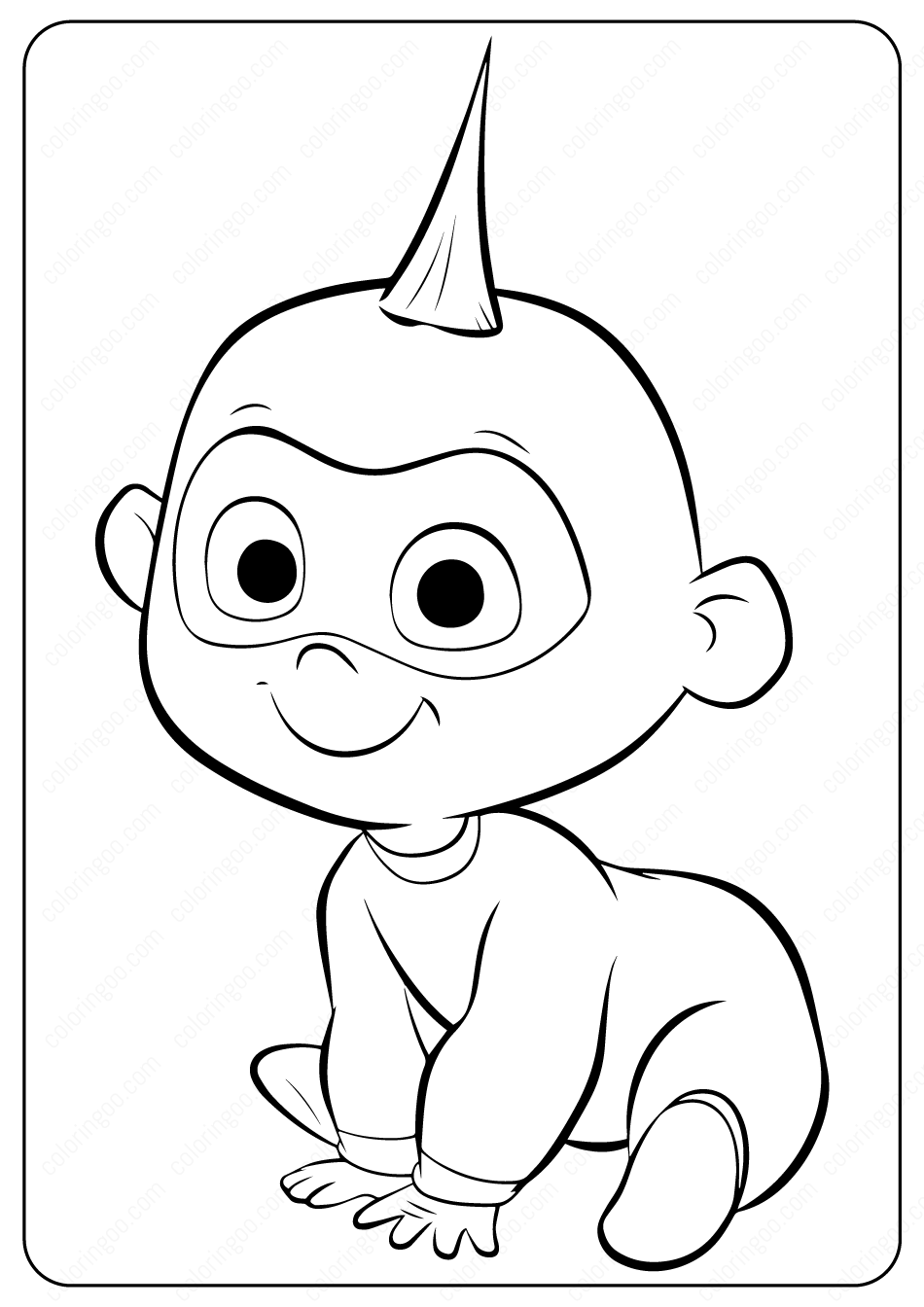 Incredibles toddler coloring pages disney character sketches disney incredibles disney art drawings