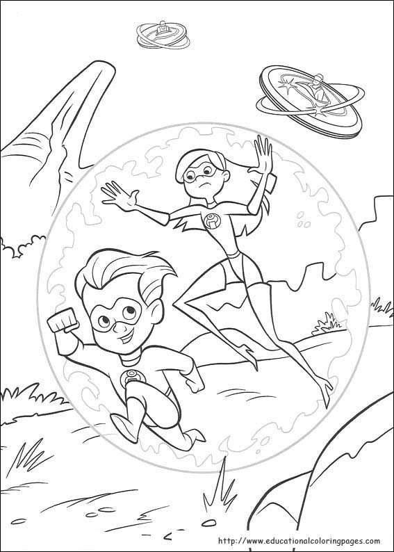 The incredibles coloring pages