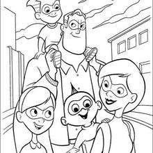 The incredibles coloring pages