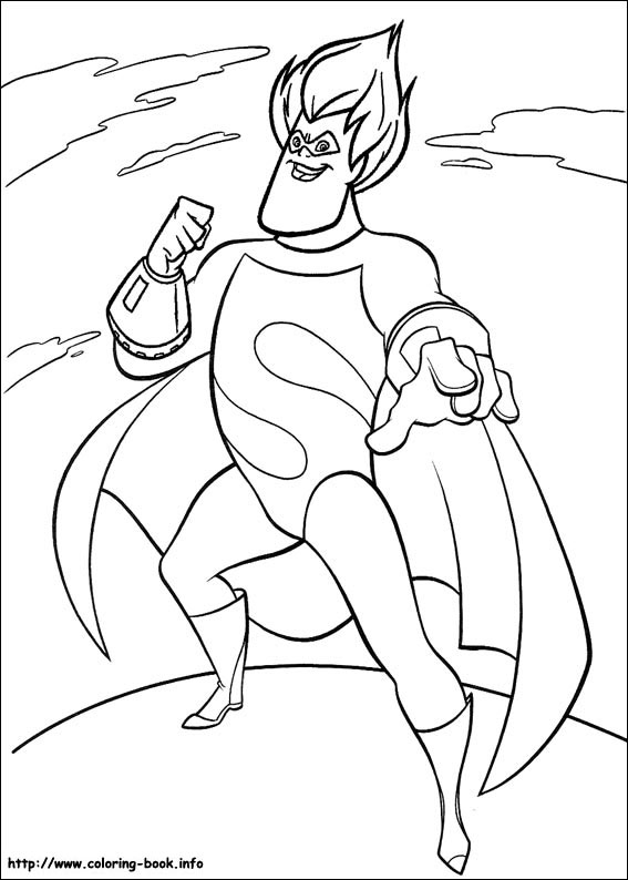 The incredibles coloring picture