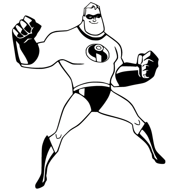 The incredibles coloring pages printable for free download