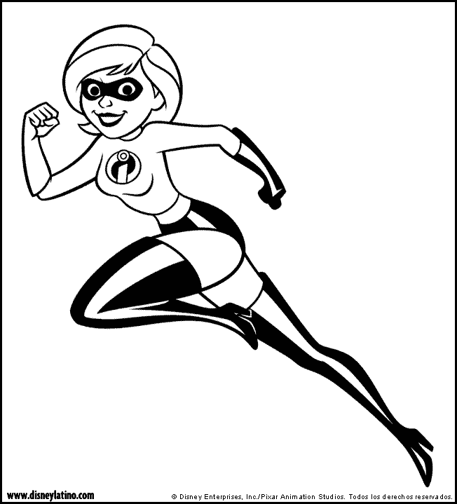 The incredibles coloring pages