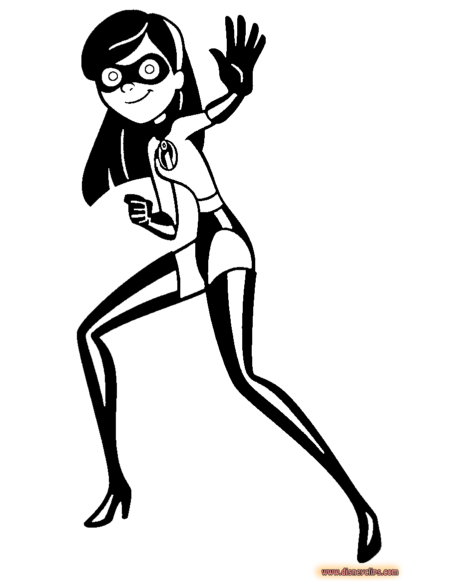 The incredibles coloring pages