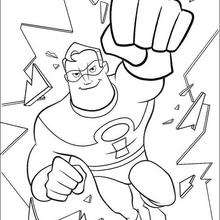 The incredibles coloring book pages