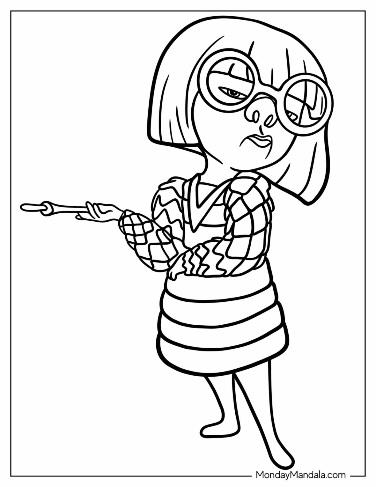 Incredibles coloring pages free pdf printables