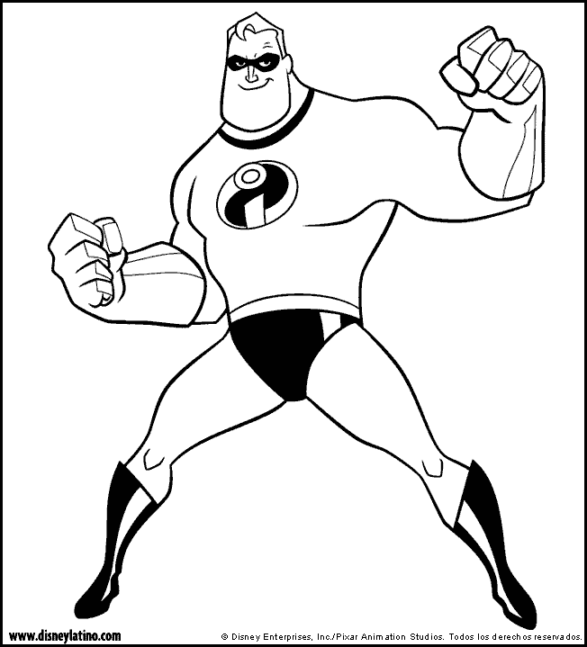 Disney incredibles coloring pages