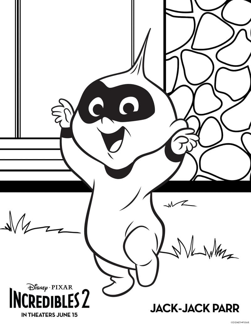 Free printable the incredibles coloring pages activity sheets