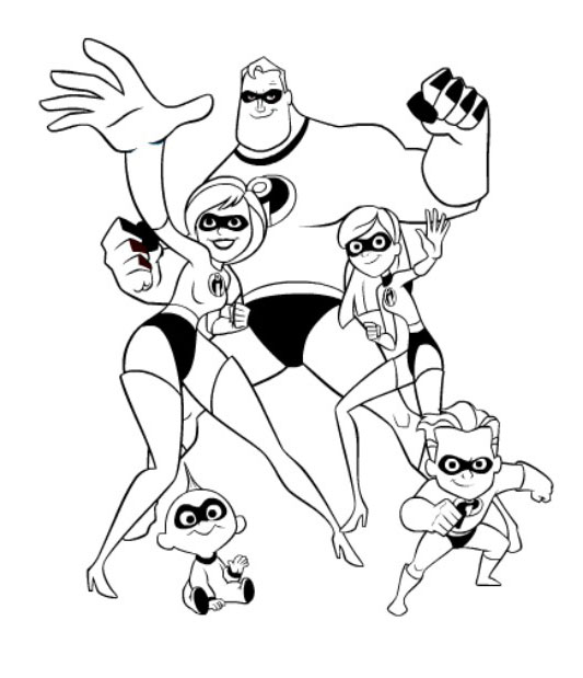 Coloring pages incredibles coloring pictures