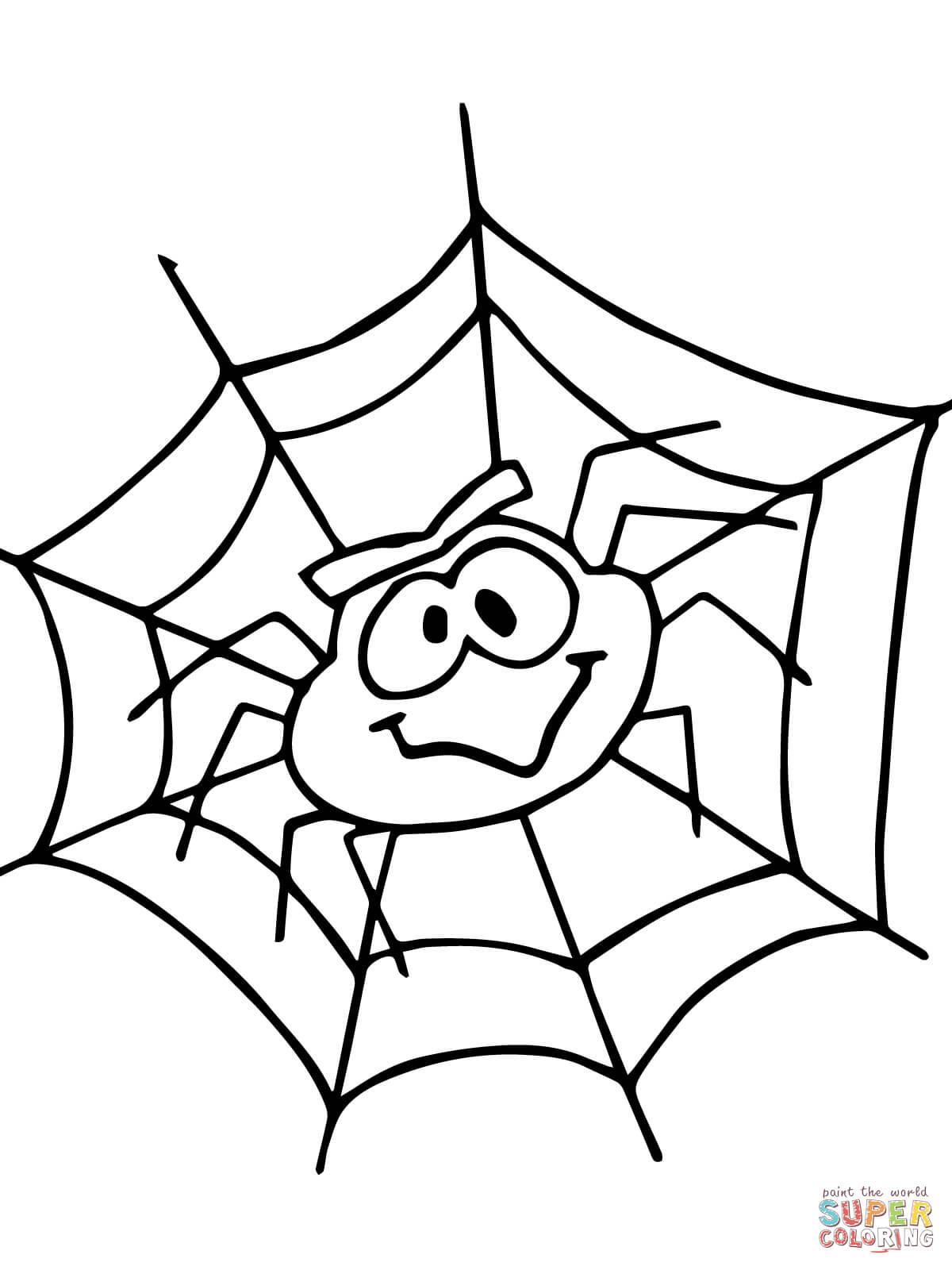 Eensy weensy spider coloring page free printable coloring pages