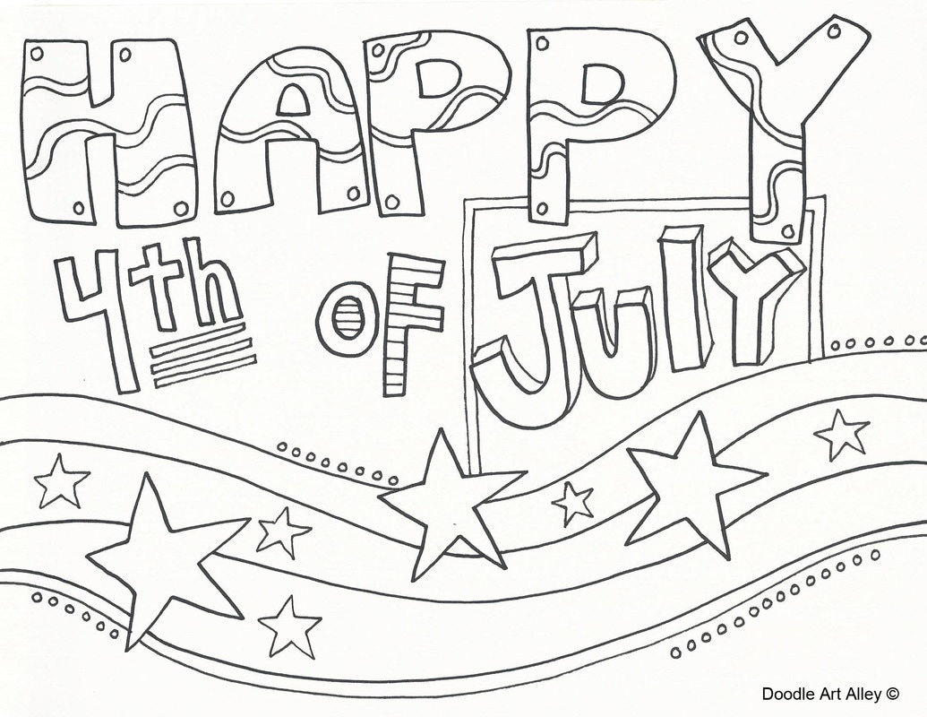 Independence day coloring pages