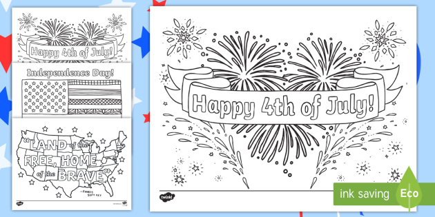 Free independence day coloring sheets teacher made