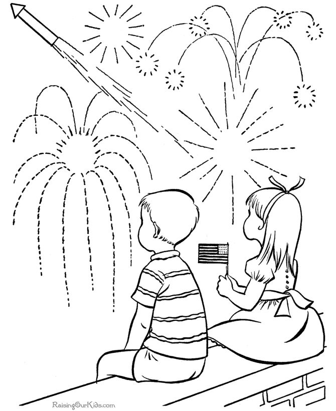 Independence day coloring pages