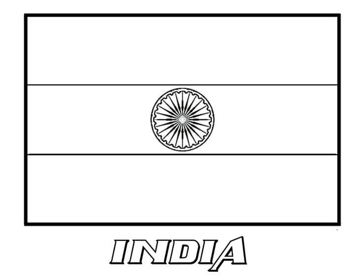 India coloring pages