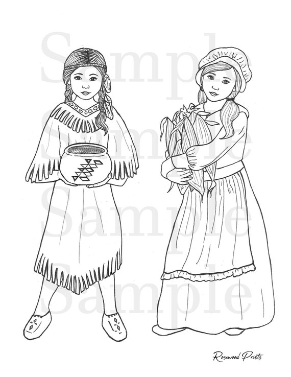 Thanksgiving coloring page download now