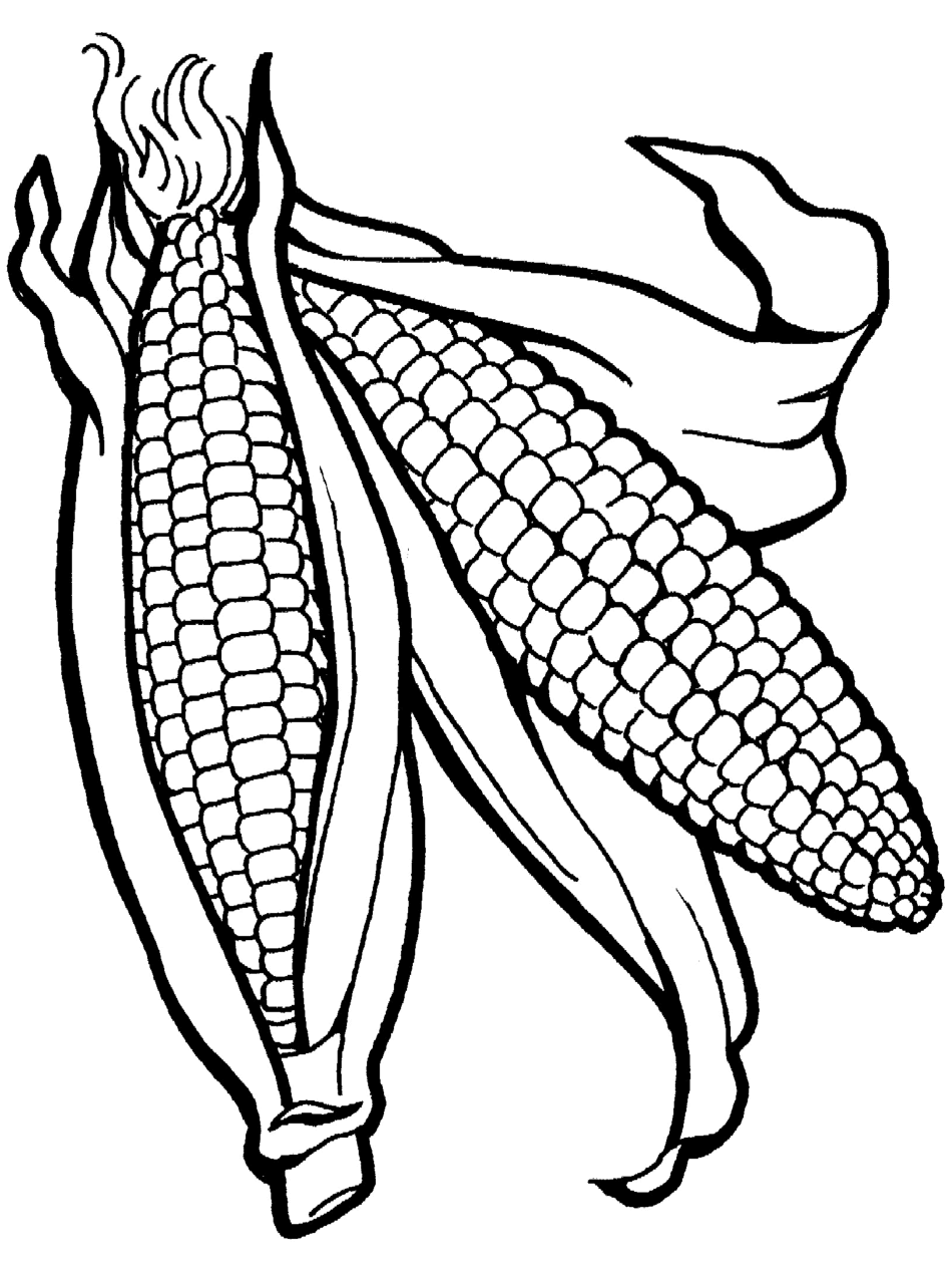 Fruit and vegetable coloring pages