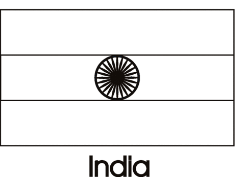 India flag coloring page free printable coloring pages