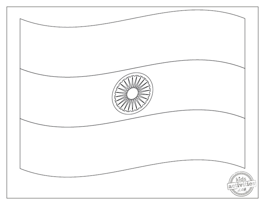 Tricolor indian flag coloring pages kids activities blog