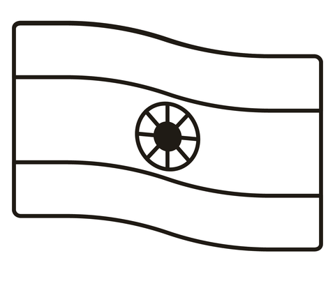 India flag coloring page free printable coloring pages