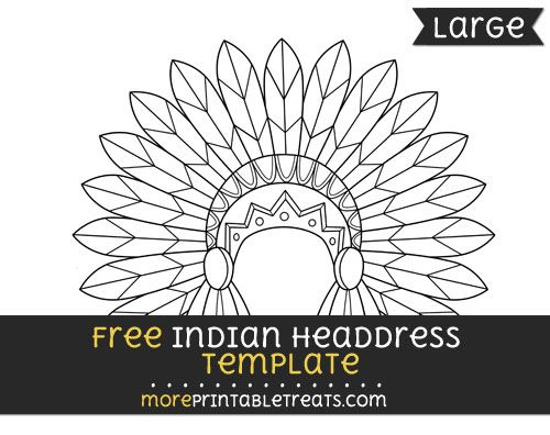 Free indian headdress template