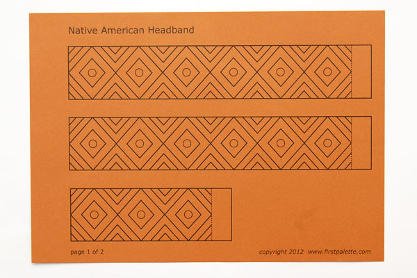 Native american headband kids crafts fun craft ideas