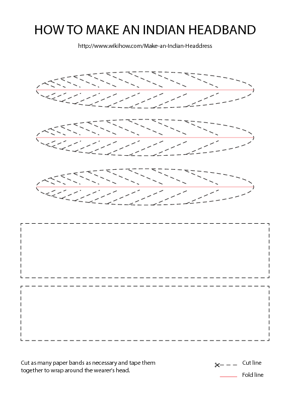 Indian headdress template