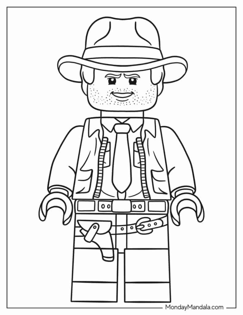 Lego coloring pages free pdf printables