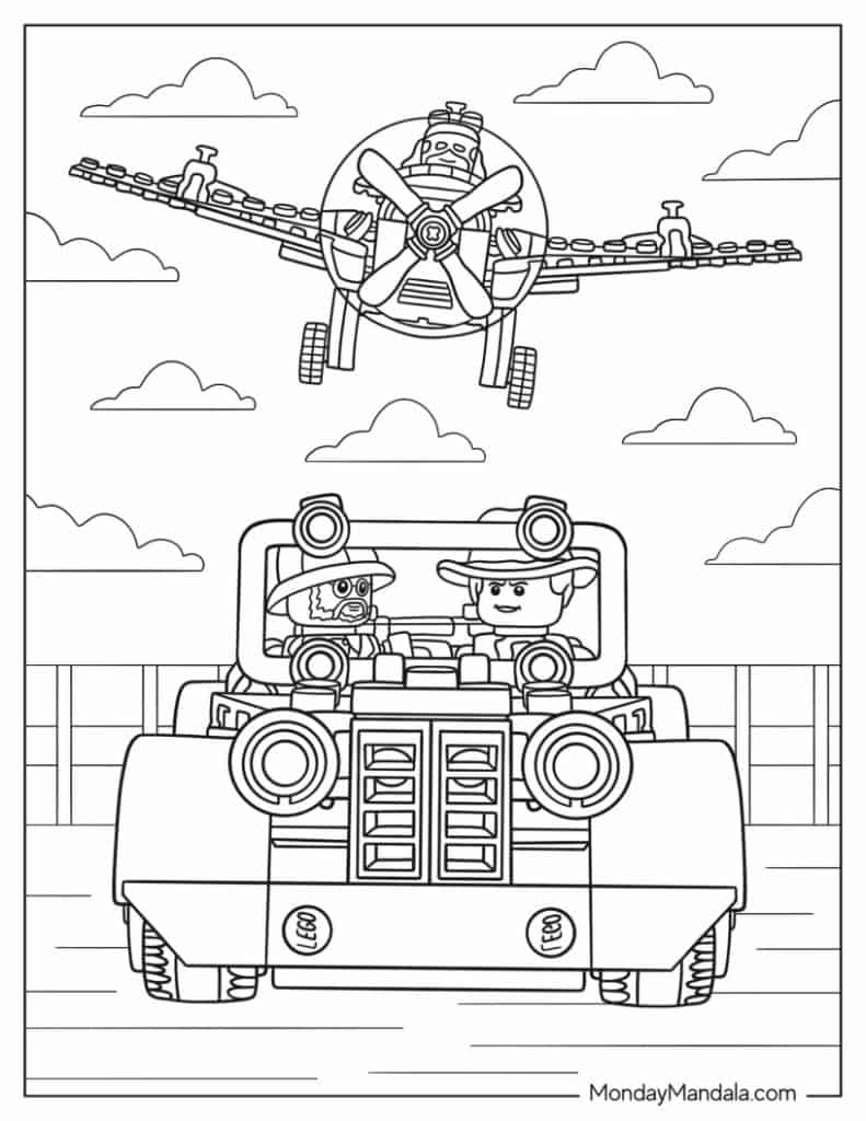 Lego coloring pages free pdf printables