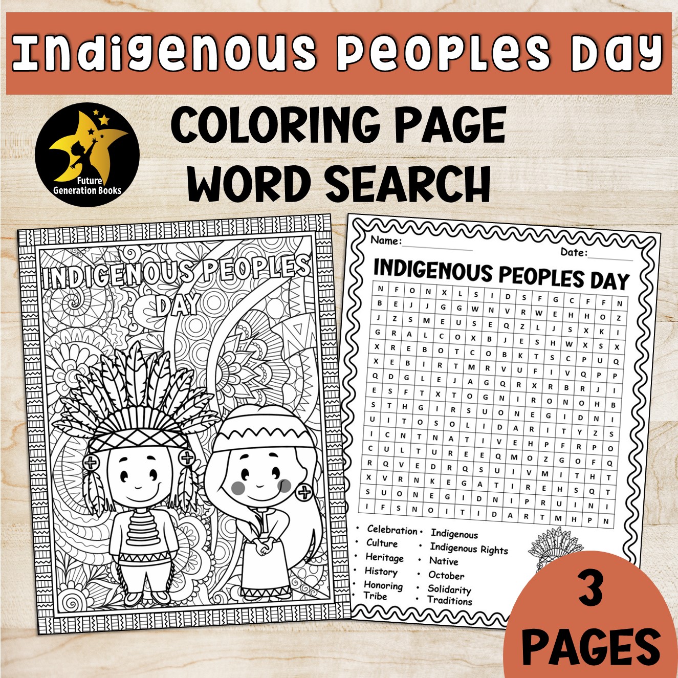 Indigenous peoples day activities word search coloring page worksheets october made by teachers