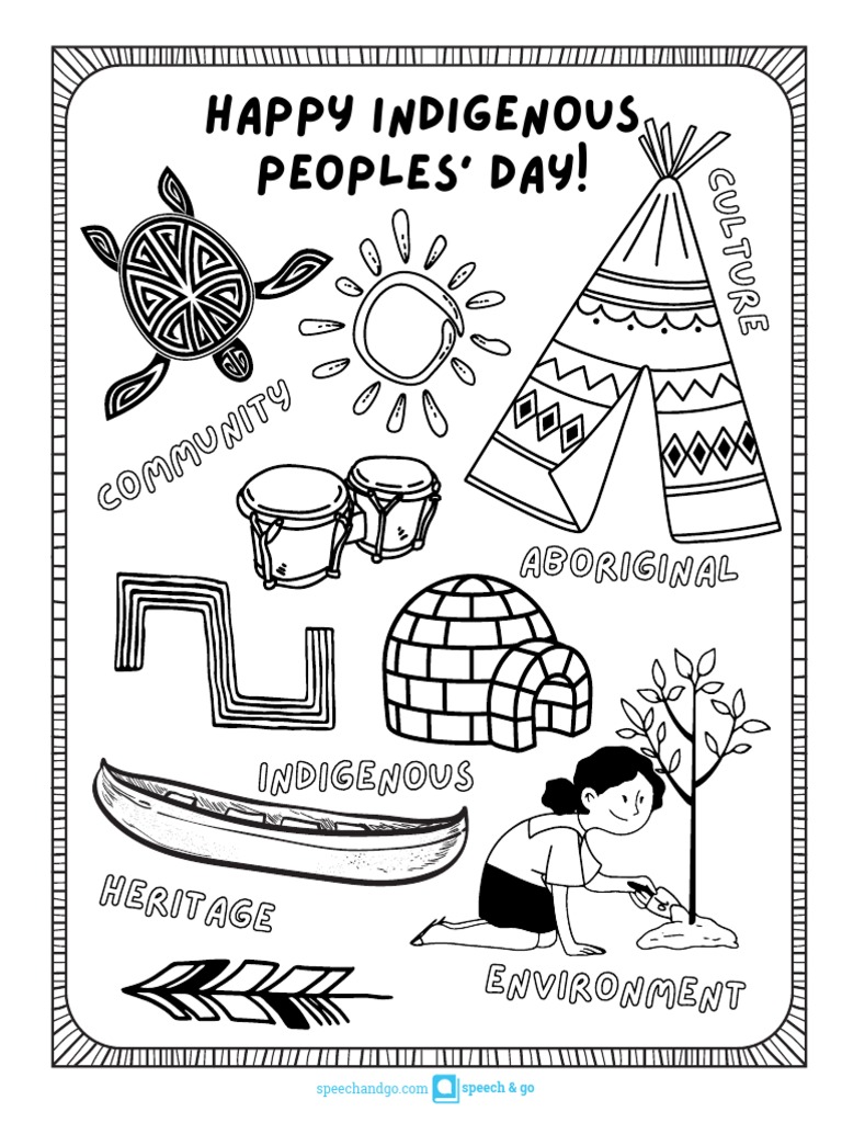 Indigenous peoples day worksheet pdf