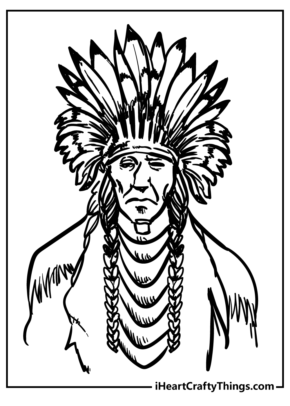 Native american coloring pages free printables