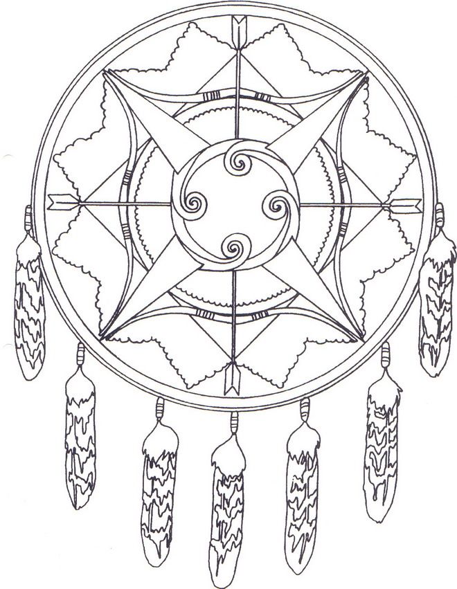 Native american coloring pages