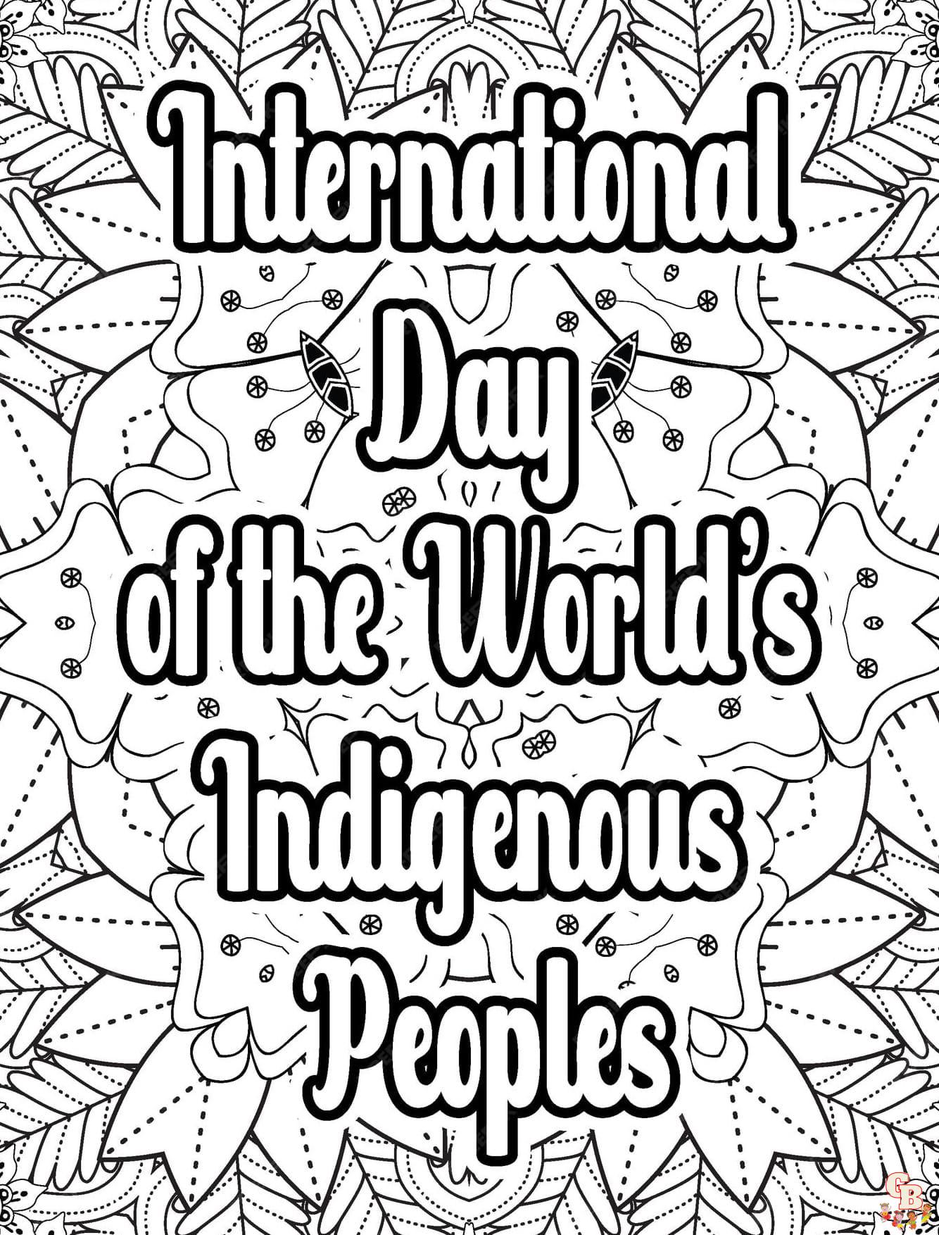 Printable indigenous peoples day coloring pages free