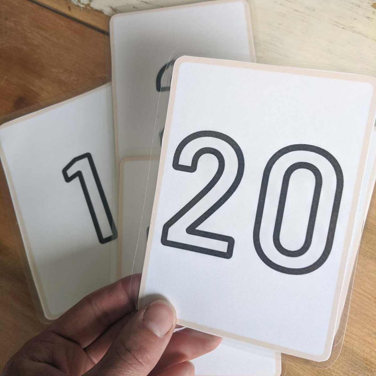 Number flashcards