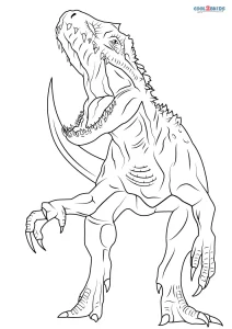 Free printable indominus rex coloring pages for kids