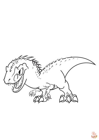 Enjoy endless fun with indominus rex coloring pages from