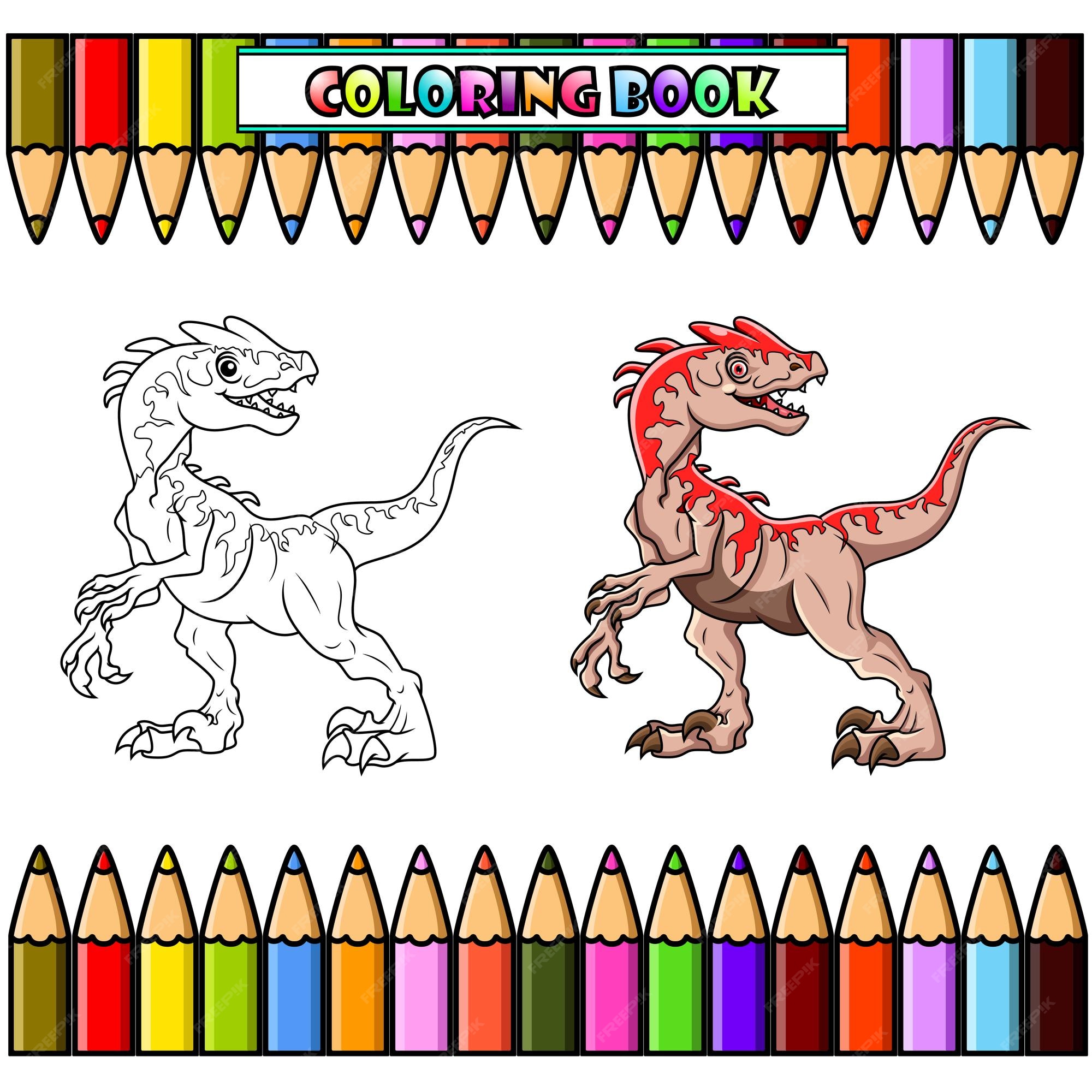 Premium vector cartoon dinosaur indominus rex for coloring book for coloring book