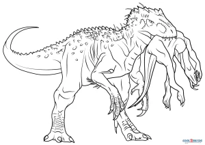 Free printable indominus rex coloring pages for kids