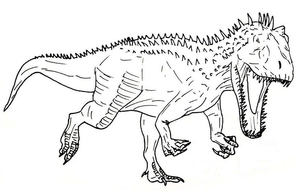 Indominus rex jurassic park coloring sheet dinosaur coloring pages indominus rex jurassic world indominus rex