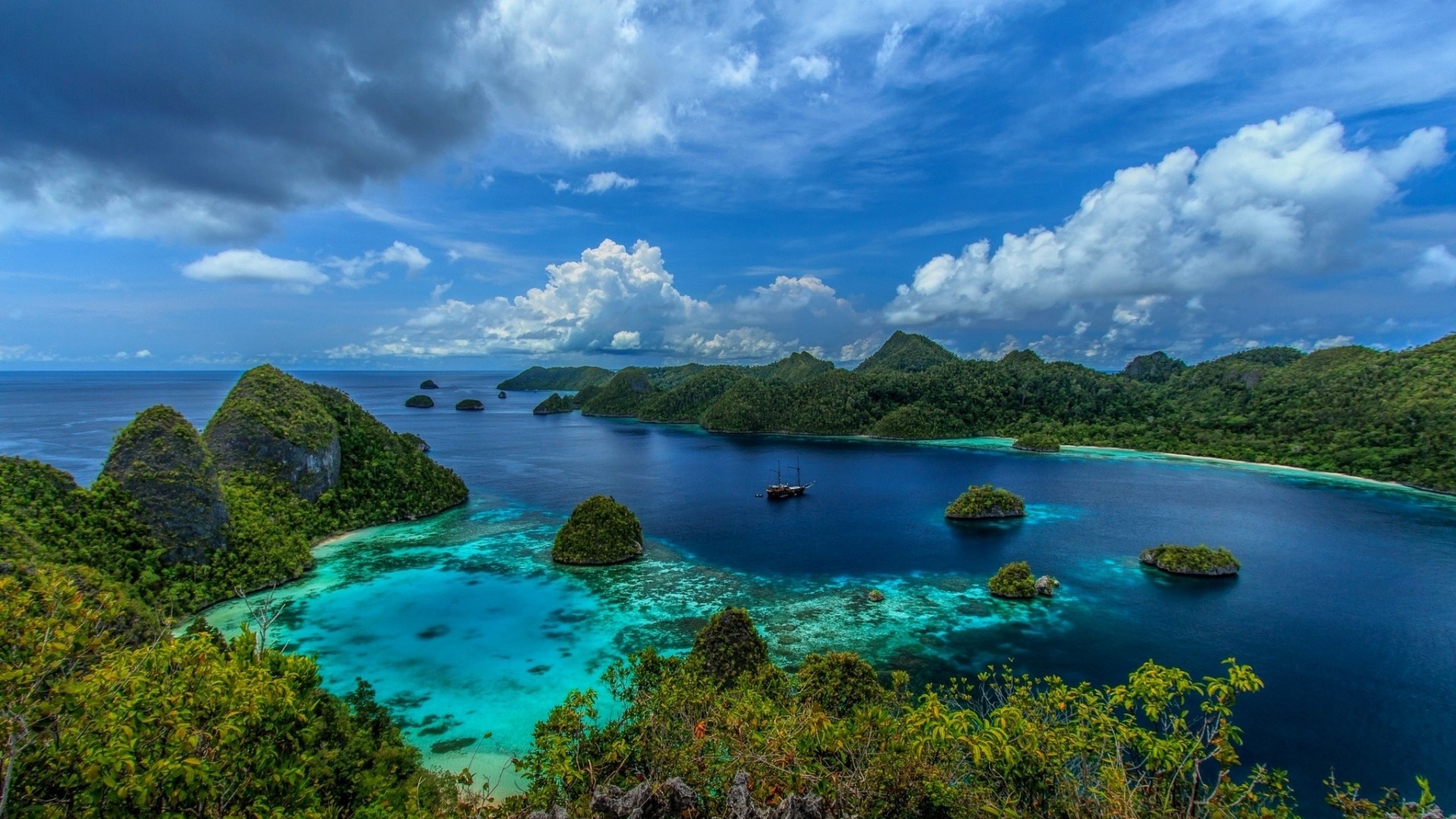 Hd indonesia tropical landscape