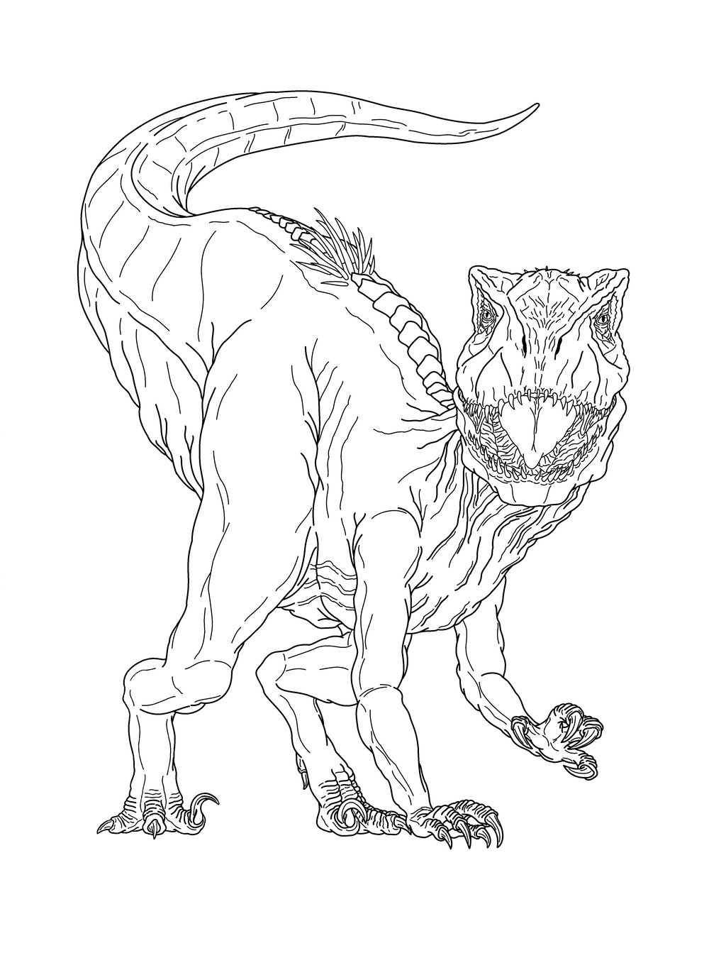 Indoraptor coloring picture by jurassicworldfan on