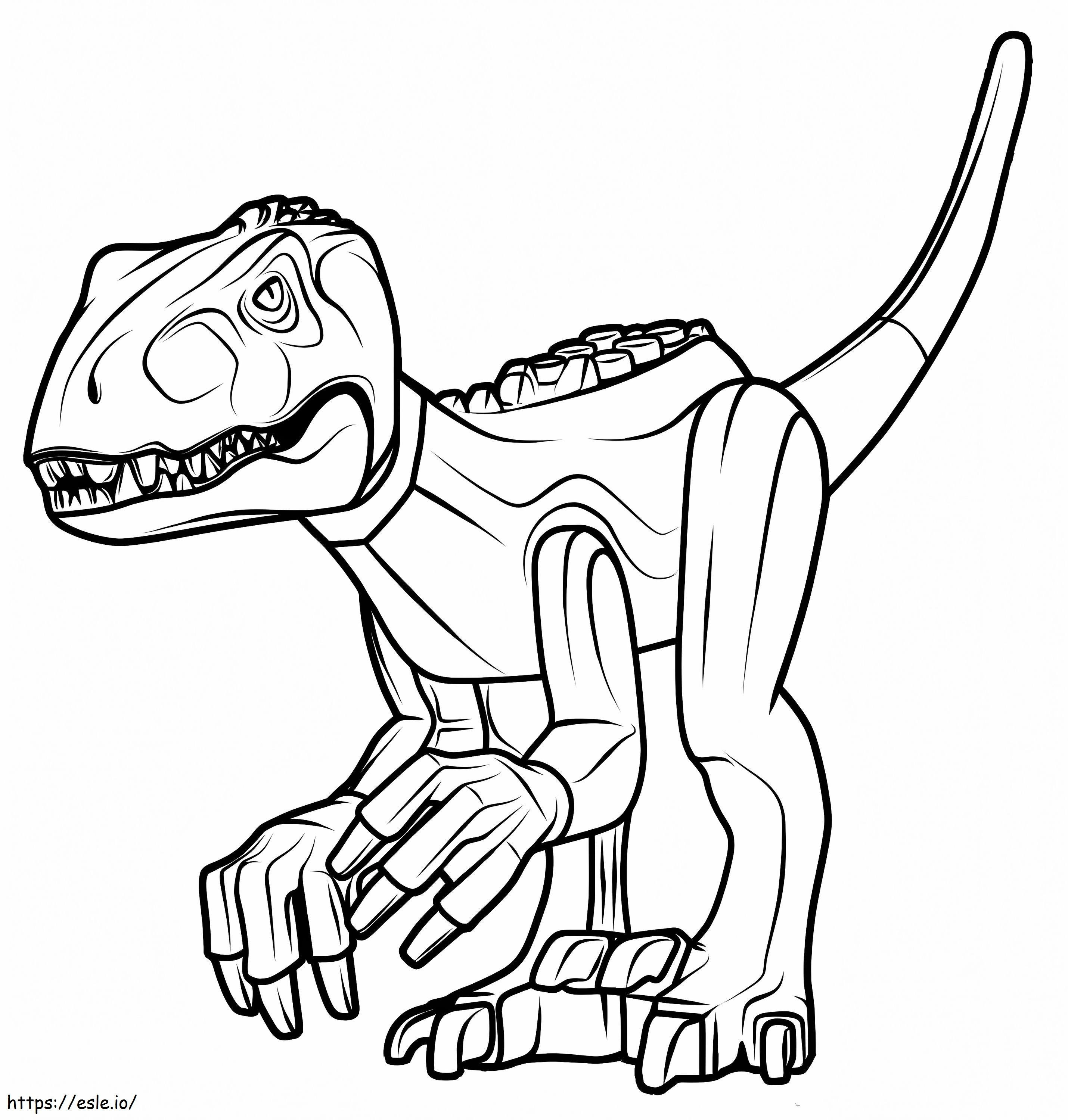 Lego indoraptor coloring page