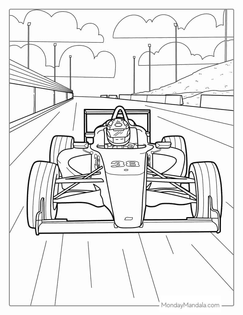 Car coloring pages free pdf printables