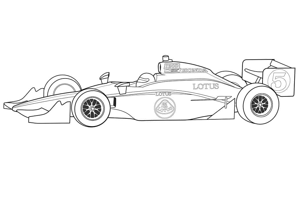 F honda lotus coloring page